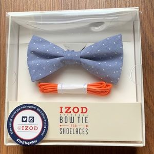 Izod bow tie and shoelaces